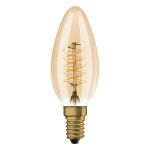 Ledvance Vintage 1906 LED E14 Kerze Gold 3.4W 250lm - 822 Extra Warmweiß | Dimmbar - Ersatz für 25W