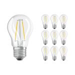 Mehrfachpackung 10x Ledvance Classic LED E27 Kugel Fadenlampe Klar 1.5W 136lm - 827 Extra Warmweiß | Ersatz Für 15W