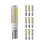 Mehrfachpackung 10x Osram Special T Slim LED B15d Klar 7W 806lm - 827 Extra Warmweiß | Ersatz für 60W