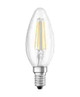 Ledvance Classic LED E14 Kerze Fadenlampe Klar 4W 470lm - 840 Kaltweiß | Ersatz für 40W