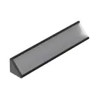 Topmet LED Profil CABI12 E slide - 1m - Complete set - Schwarz